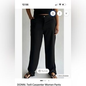 DONNI. Twill carpenter pants!